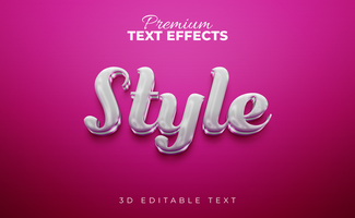 3d modificabile PSD elegante testo effetti , Photoshop testo effetti file