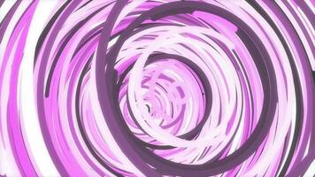 Violet color rounds energetic action creative background. Circular colorful installation attractive backdrop. Multi-colored circles overlap impressive design. Colored rings actively motion animation. video