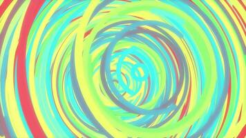 Lemonade happy multi-colored circles overlap impressive design. Colored rings actively motion animation. Color rounds energetic action creative background. video