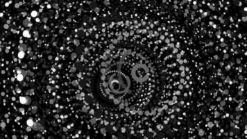 Black lovely color rounds energetic action creative background. Cute circular colorful attractive backdrop. Nice circles overlap impressive design. Sweet colored rings motion animation. video