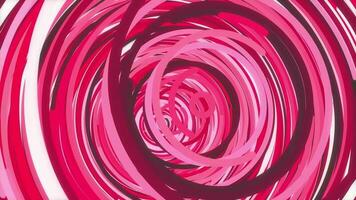 Red pink multi-colored circles overlap impressive design. Colored rings actively motion animation. Color rounds energetic action creative background. video