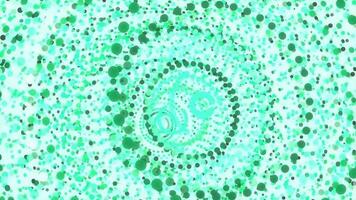 Medium spring green cute circular colorful attractive backdrop. Nice circles overlap impressive design. Sweet colored rings motion animation. Lovely color rounds energetic action creative background. video