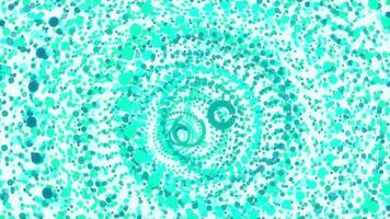 Deep sea green cute circular colorful attractive backdrop. Nice circles overlap impressive design. Sweet colored rings motion animation. Lovely color rounds energetic action creative background. video