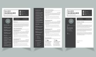 Creative Resume Cv Design Template vector