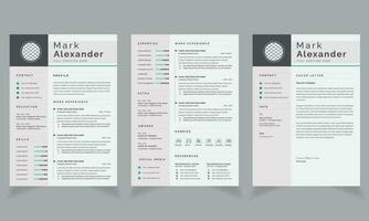 Visual Creativity Resume Design Template vector