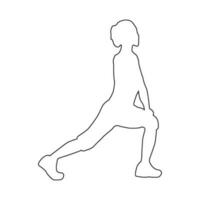 people icon gymnastic person icon vector