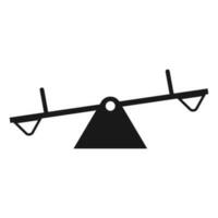 seesaw icon vector