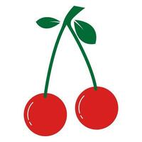 cherry fruit icon vector