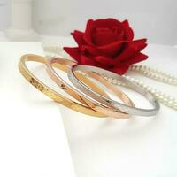 multi color pulsera conjunto brazalete joyería oro rosa oro y plata Moda accesorios foto