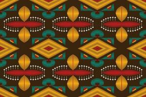 motivo ikat cachemir bordado antecedentes. ikat cheurón geométrico étnico oriental modelo tradicional. ikat azteca estilo resumen diseño para impresión textura,tela,sari,sari,alfombra. vector