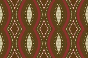 Ikat Damask Paisley Embroidery Background. Ikat Triangle Geometric Ethnic Oriental Pattern Traditional. Ikat Aztec Style Abstract Design for Print Texture,fabric,saree,sari,carpet. vector
