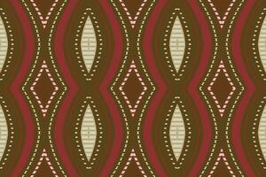 Ikat Damask Paisley Embroidery Background. Ikat Triangle Geometric Ethnic Oriental Pattern Traditional. Ikat Aztec Style Abstract Design for Print Texture,fabric,saree,sari,carpet. vector