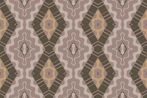 Ikat Floral Paisley Embroidery Background. Ikat Aztec Geometric Ethnic Oriental Pattern Traditional. Ikat Aztec Style Abstract Design for Print Texture,fabric,saree,sari,carpet. vector