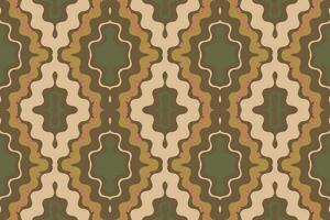 Ikat Floral Paisley Embroidery Background. Ikat Prints Geometric Ethnic Oriental Pattern traditional.aztec Style Abstract Vector illustration.design for Texture,fabric,clothing,wrapping,sarong.