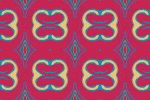 ikat damasco cachemir bordado antecedentes. ikat diseño geométrico étnico oriental modelo tradicional.azteca estilo resumen vector ilustración.diseño para textura,tela,ropa,envoltura,pareo.