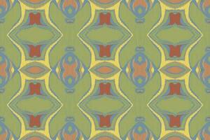 Ikat Damask Paisley Embroidery Background. Ikat Patterns Geometric Ethnic Oriental Pattern traditional.aztec Style Abstract Vector illustration.design for Texture,fabric,clothing,wrapping,sarong.