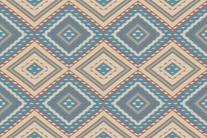 Ikat Damask Paisley Embroidery Background. Ikat Fabric Geometric Ethnic Oriental Pattern Traditional. Ikat Aztec Style Abstract Design for Print Texture,fabric,saree,sari,carpet. vector