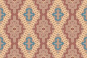 Ikat Damask Paisley Embroidery Background. Ikat Print Geometric Ethnic Oriental Pattern Traditional. Ikat Aztec Style Abstract Design for Print Texture,fabric,saree,sari,carpet. vector