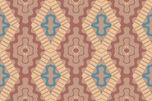 Ikat Damask Paisley Embroidery Background. Ikat Print Geometric Ethnic Oriental Pattern Traditional. Ikat Aztec Style Abstract Design for Print Texture,fabric,saree,sari,carpet. vector