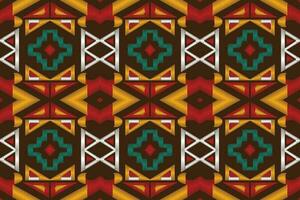 Ikat Damask Paisley Embroidery Background. Ikat Design Geometric Ethnic Oriental Pattern Traditional. Ikat Aztec Style Abstract Design for Print Texture,fabric,saree,sari,carpet. vector
