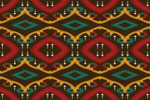 ikat damasco cachemir bordado antecedentes. ikat huellas dactilares geométrico étnico oriental modelo tradicional. ikat azteca estilo resumen diseño para impresión textura,tela,sari,sari,alfombra. vector