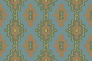 ikat floral cachemir bordado antecedentes. ikat triángulo geométrico étnico oriental modelo tradicional.azteca estilo resumen vector ilustración.diseño para textura,tela,ropa,envoltura,pareo.