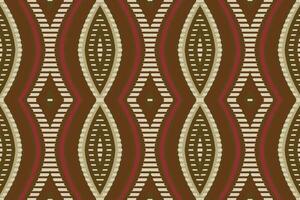 Ikat Damask Paisley Embroidery Background. Ikat Stripe Geometric Ethnic Oriental Pattern Traditional. Ikat Aztec Style Abstract Design for Print Texture,fabric,saree,sari,carpet. vector