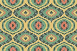 ikat floral cachemir bordado antecedentes. ikat diseño geométrico étnico oriental modelo tradicional. ikat azteca estilo resumen diseño para impresión textura,tela,sari,sari,alfombra. vector