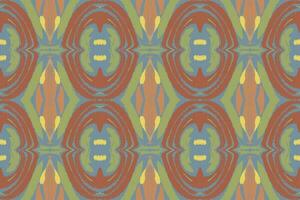 Ikat Damask Paisley Embroidery Background. Ikat Pattern Geometric Ethnic Oriental Pattern traditional.aztec Style Abstract Vector illustration.design for Texture,fabric,clothing,wrapping,sarong.