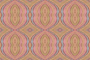 Ikat Damask Paisley Embroidery Background. Ikat Texture Geometric Ethnic Oriental Pattern traditional.aztec Style Abstract Vector illustration.design for Texture,fabric,clothing,wrapping,sarong.