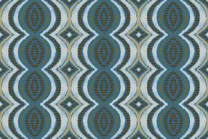 Ikat Floral Paisley Embroidery Background. Ikat Pattern Geometric Ethnic Oriental Pattern Traditional. Ikat Aztec Style Abstract Design for Print Texture,fabric,saree,sari,carpet. vector