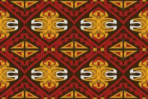 Ikat Damask Paisley Embroidery Background. Ikat Damask Geometric Ethnic Oriental Pattern Traditional. Ikat Aztec Style Abstract Design for Print Texture,fabric,saree,sari,carpet. vector