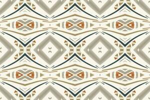 Ikat Damask Paisley Embroidery Background. Ikat Patterns Geometric Ethnic Oriental Pattern Traditional. Ikat Aztec Style Abstract Design for Print Texture,fabric,saree,sari,carpet. vector