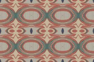 Ikat Damask Paisley Embroidery Background. Ikat Stripe Geometric Ethnic Oriental Pattern Traditional. Ikat Aztec Style Abstract Design for Print Texture,fabric,saree,sari,carpet. vector