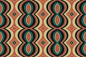 Ikat Floral Paisley Embroidery Background. Ikat Seamless Pattern Geometric Ethnic Oriental Pattern Traditional. Ikat Aztec Style Abstract Design for Print Texture,fabric,saree,sari,carpet. vector