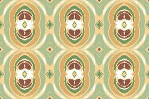 Ikat Floral Paisley Embroidery Background. Ikat Aztec Geometric Ethnic Oriental Pattern Traditional. Ikat Aztec Style Abstract Design for Print Texture,fabric,saree,sari,carpet. vector