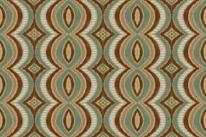 Ikat Damask Paisley Embroidery Background. Ikat Design Geometric Ethnic Oriental Pattern Traditional. Ikat Aztec Style Abstract Design for Print Texture,fabric,saree,sari,carpet. vector