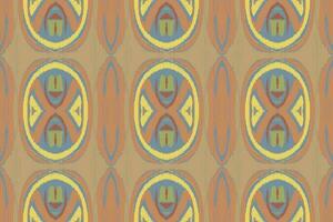 Ikat Damask Paisley Embroidery Background. Ikat Seamless Geometric Ethnic Oriental Pattern Traditional. Ikat Aztec Style Abstract Design for Print Texture,fabric,saree,sari,carpet. vector