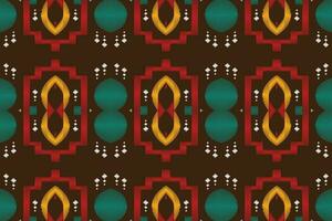 ikat damasco cachemir bordado antecedentes. ikat tela geométrico étnico oriental modelo tradicional. ikat azteca estilo resumen diseño para impresión textura,tela,sari,sari,alfombra. vector