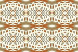 Ikat Damask Paisley Embroidery Background. Ikat Prints Geometric Ethnic Oriental Pattern traditional.aztec Style Abstract Vector illustration.design for Texture,fabric,clothing,wrapping,sarong.