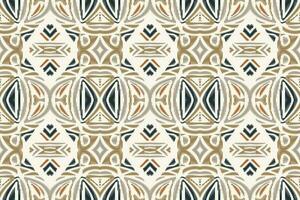 Ikat Damask Paisley Embroidery Background. Ikat Design Geometric Ethnic Oriental Pattern Traditional. Ikat Aztec Style Abstract Design for Print Texture,fabric,saree,sari,carpet. vector