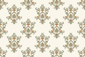 Motif Ikat Paisley Embroidery Background. Ikat Design Geometric Ethnic Oriental Pattern Traditional. Ikat Aztec Style Abstract Design for Print Texture,fabric,saree,sari,carpet. vector