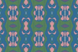 Ikat Damask Paisley Embroidery Background. Ikat Floral Geometric Ethnic Oriental Pattern Traditional. Ikat Aztec Style Abstract Design for Print Texture,fabric,saree,sari,carpet. vector