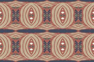 Ikat Damask Paisley Embroidery Background. Ikat Texture Geometric Ethnic Oriental Pattern Traditional. Ikat Aztec Style Abstract Design for Print Texture,fabric,saree,sari,carpet. vector