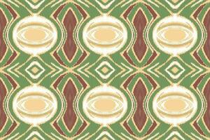 Ikat Floral Paisley Embroidery Background. Ikat Chevron Geometric Ethnic Oriental Pattern Traditional. Ikat Aztec Style Abstract Design for Print Texture,fabric,saree,sari,carpet. vector