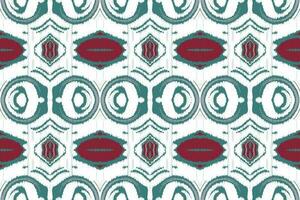 Ikat Floral Paisley Embroidery Background. Ikat Vector Geometric Ethnic Oriental Pattern Traditional. Ikat Aztec Style Abstract Design for Print Texture,fabric,saree,sari,carpet.