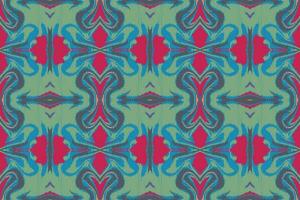Ikat Damask Paisley Embroidery Background. Ikat Design Geometric Ethnic Oriental Pattern Traditional. Ikat Aztec Style Abstract Design for Print Texture,fabric,saree,sari,carpet. vector