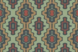 Ikat Damask Paisley Embroidery Background. Ikat Stripes Geometric Ethnic Oriental Pattern Traditional. Ikat Aztec Style Abstract Design for Print Texture,fabric,saree,sari,carpet. vector