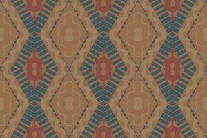 Motif Ikat Paisley Embroidery Background. Ikat Chevron Geometric Ethnic Oriental Pattern Traditional. Ikat Aztec Style Abstract Design for Print Texture,fabric,saree,sari,carpet. vector