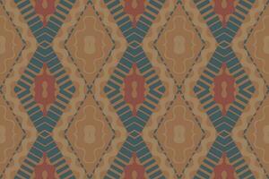 Motif Ikat Paisley Embroidery Background. Ikat Chevron Geometric Ethnic Oriental Pattern Traditional. Ikat Aztec Style Abstract Design for Print Texture,fabric,saree,sari,carpet. vector